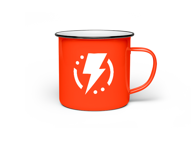 White Enamel Mug - Image 2